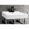 Fauceture KVPB2018W40 20-Inch Console Sink with Brass Legs, Matte Black KVPB2018W40 - alternate 5